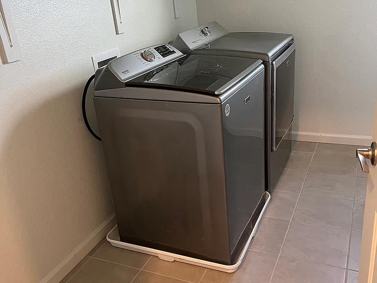 Upstairs Laundry room with Washer and Dryer