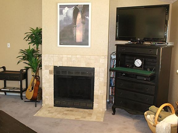 TRAVERTINE FIREPLACE