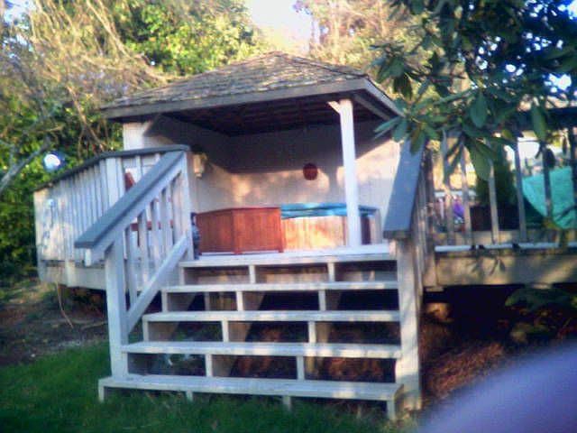 Deck and hot tub