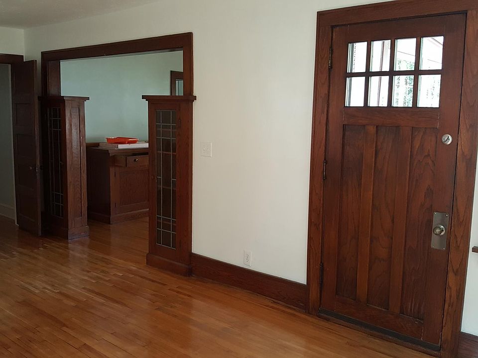 Living room with hallway to dining room