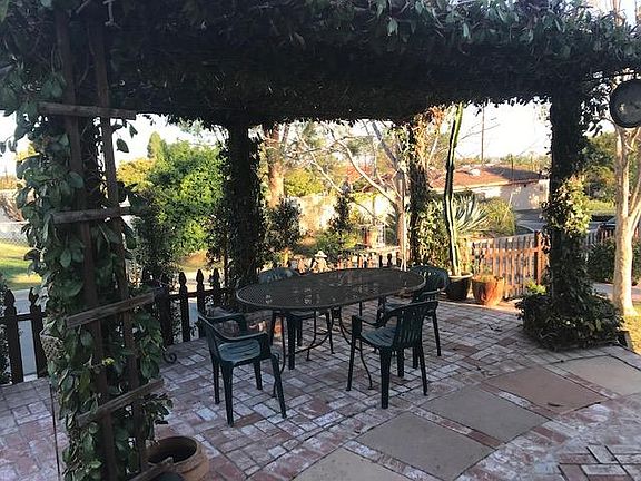 One of Five Brick-laden Patios