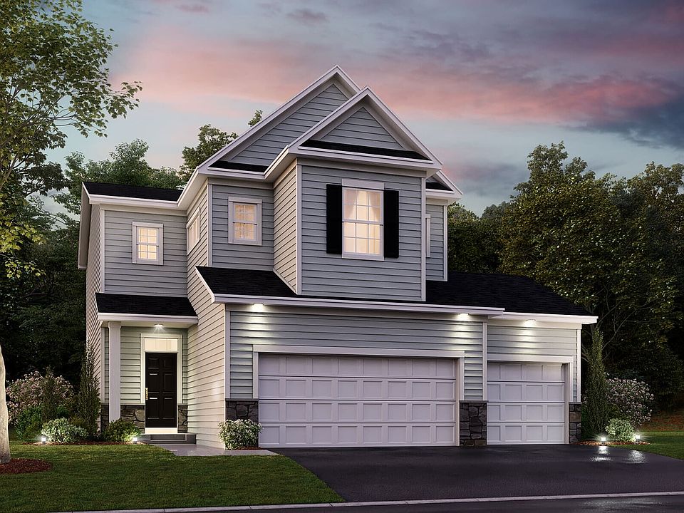 Emerson 3-Car Elevation A - Optional Stone