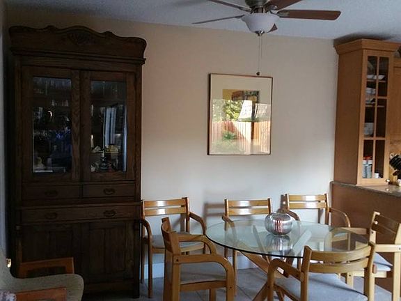 from entry to dining room