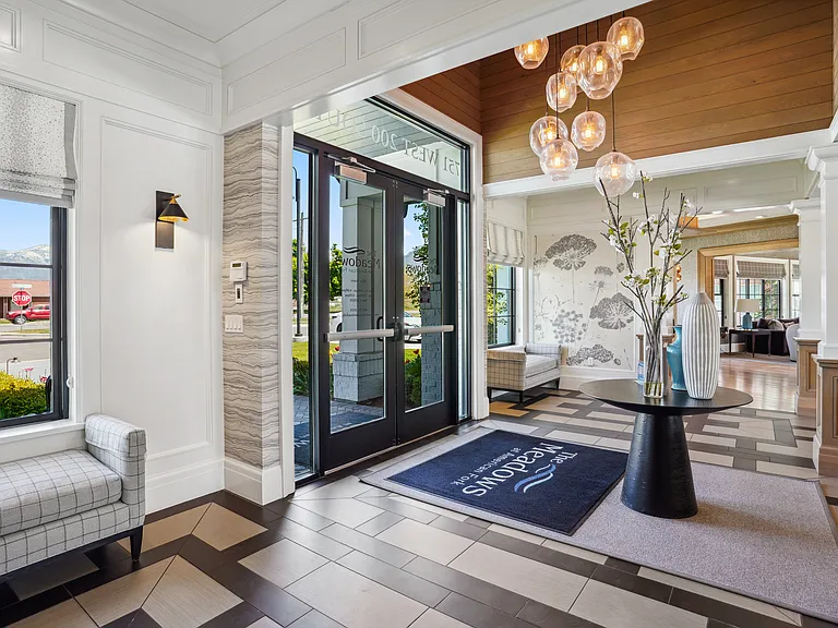 Leasing office entrance