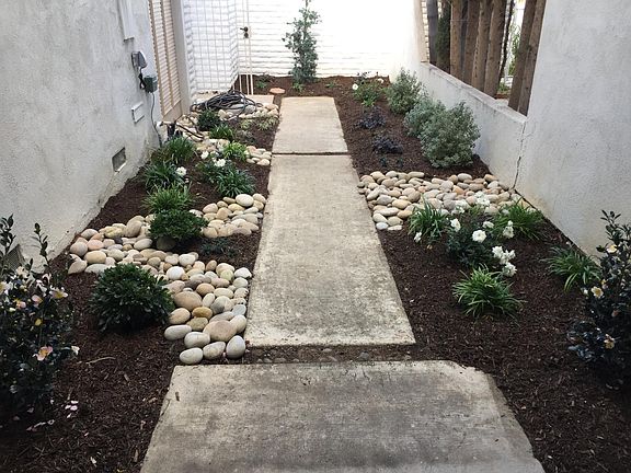 Gated Front entry way toward street