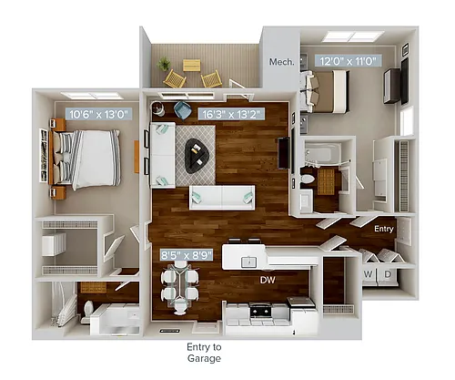 Floor plan B4G-1138-502