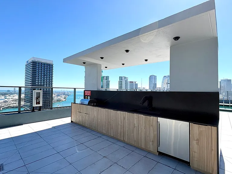 Roof top grill area