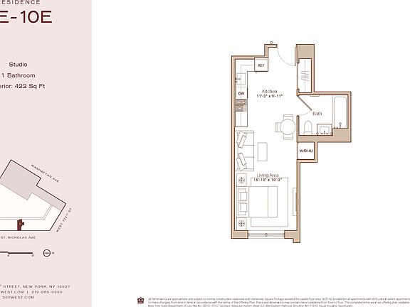 2nd image of 300 W 122nd St #8E
