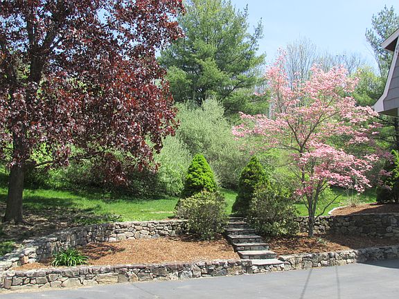 Terraced rear yard entry