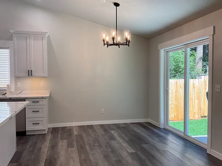 Dining room/back sliding door