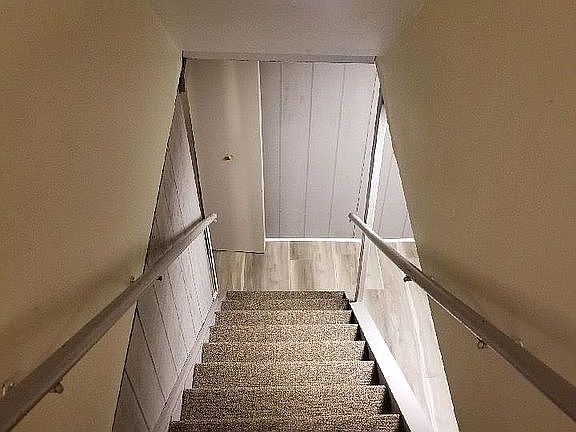 Steps to basement