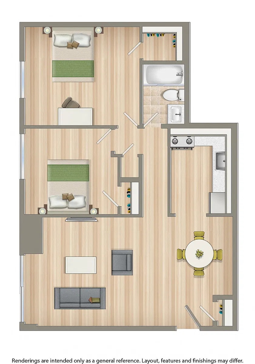 Floor plan Two Bedroom C