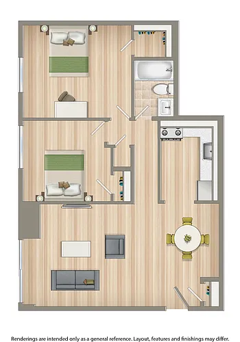 Floor plan Two Bedroom C