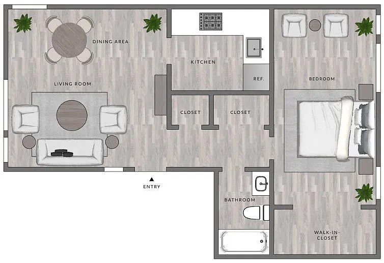 Floor plan A2-1X1