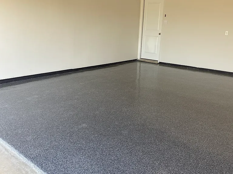 2 car garage with epoxy coating