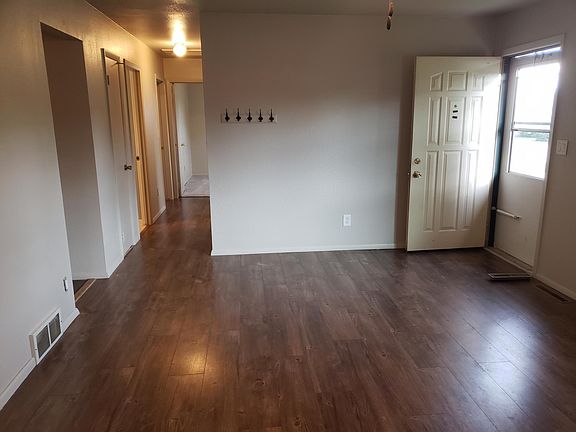 Living area and front door