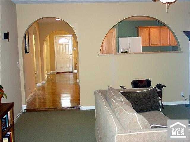 View from the Family Room toward the Front Door