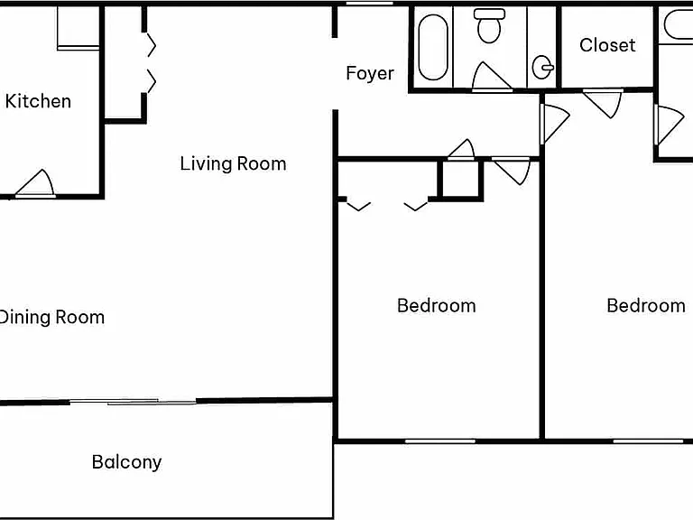 2 Bed 2 Bath Int A 1260