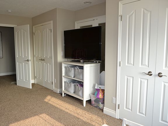 Bedroom playroom with views