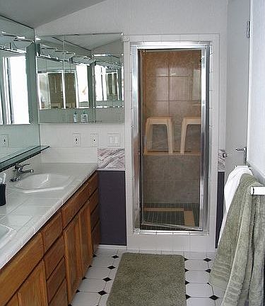 Steam shower in master bath.  The house another two full baths.