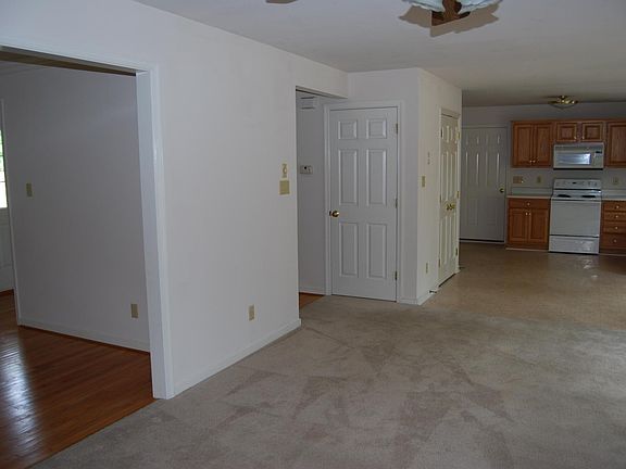 View from Family Room to Kitchen and Living Room at left