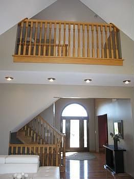A dramatic vaulted foyer opens the floor plan up the moment that you walk through the front door.