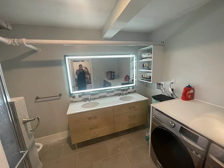 Bathroom with W/D