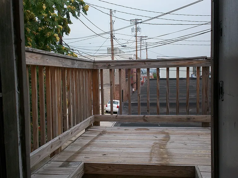 Deck off kitchen