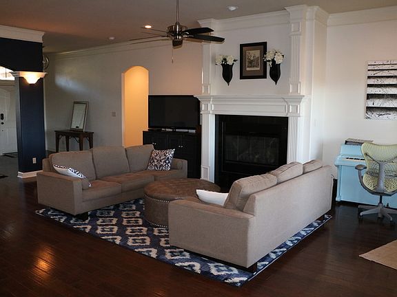 Living Room - wired for TV above fireplace