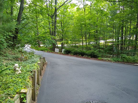 Recently sealed driveway. 