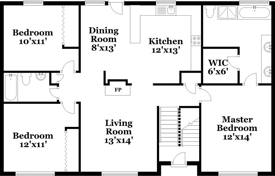 4 bed, 3.0 bath, 1996 sqft, $2,430 — Photo 3