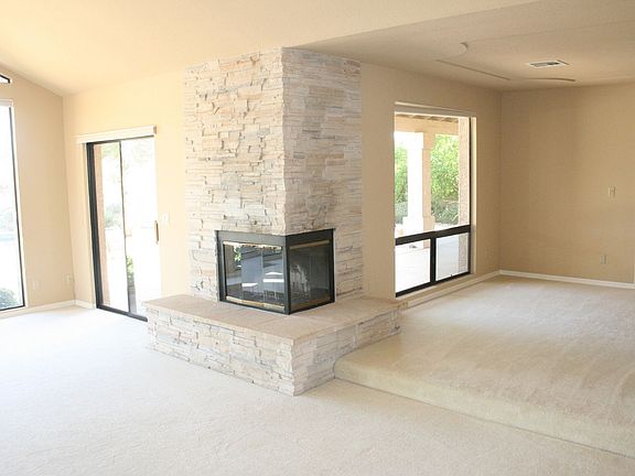 corner fireplace in great room
