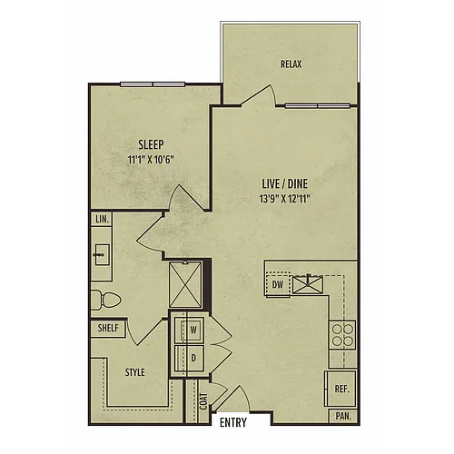 Floor plan 1E
