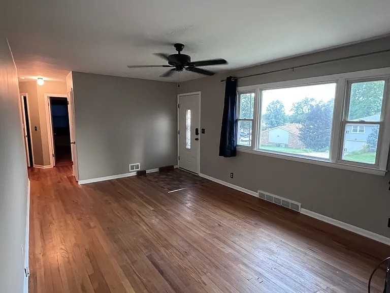 Living Room showing front door and hallway