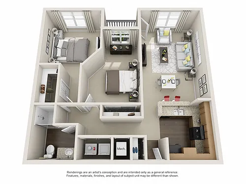 Floor plan Whitehall - A1E