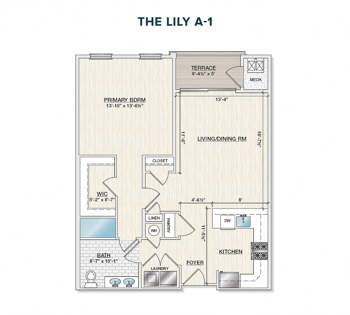 Floor plan The Lily A-1