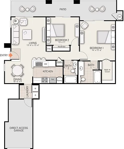 Floor plan Plan D