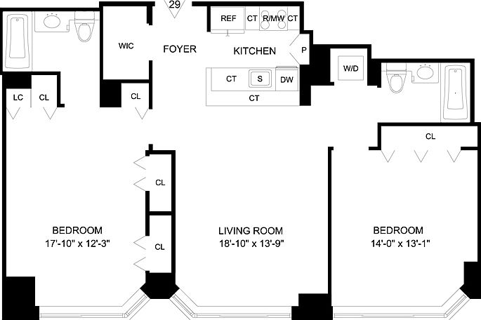 2nd image of 320 W 38th St APT 929