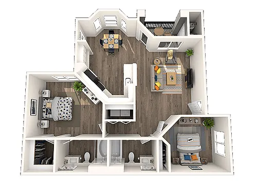 Floor plan 2A Renovated