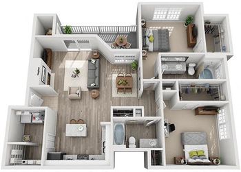 Apartment 934 Floor plan B6