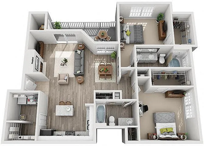 Floor plan B6