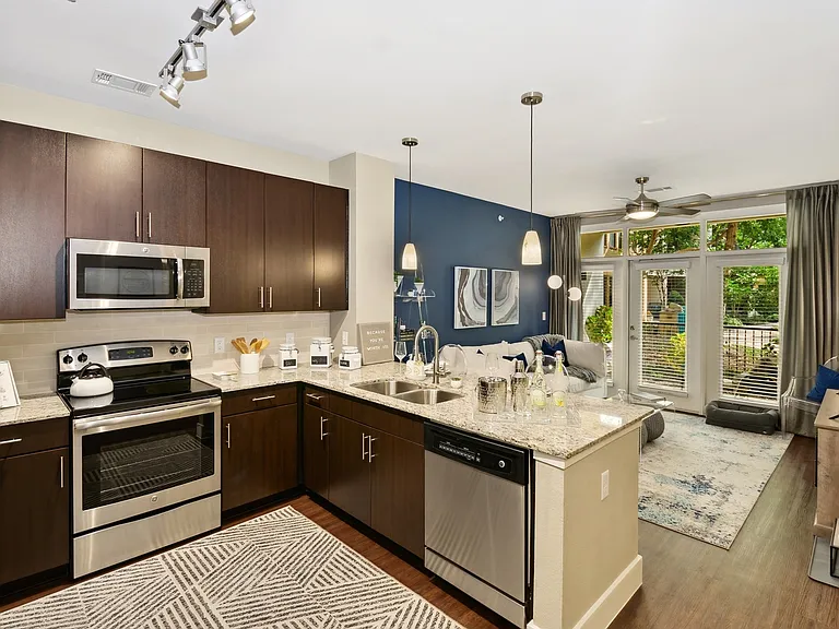 Kitchen & Living Room