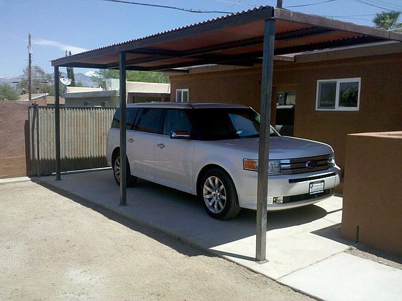 park in your enclosed yard and use it as a covered patio.