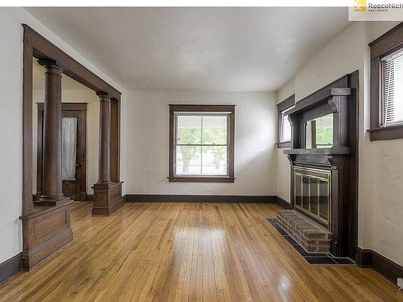 Shining wood floors throughout the home exemplify its excellent condition.
