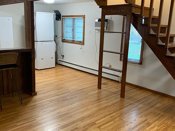 Newly refinished hardwood floors