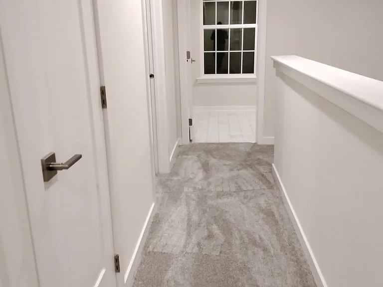Hallway and Laundry room with window