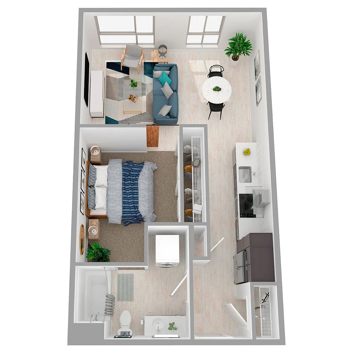 Floor plan Urban 1x1 - ARCH - a6.1