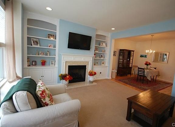 Alternate view of Great Room showing Dining Room with Hardwood F