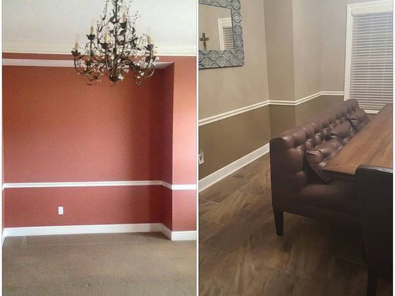 Formal dining room remodeled