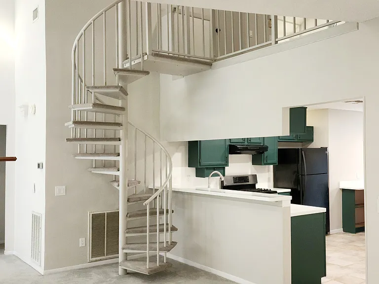 Spiral Staircase & Kitchen Entry